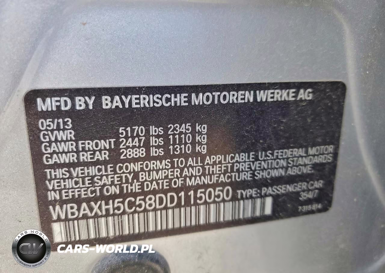 2013 BMW 528 Xi VIN:WBAXH5C58DD115050 - 12