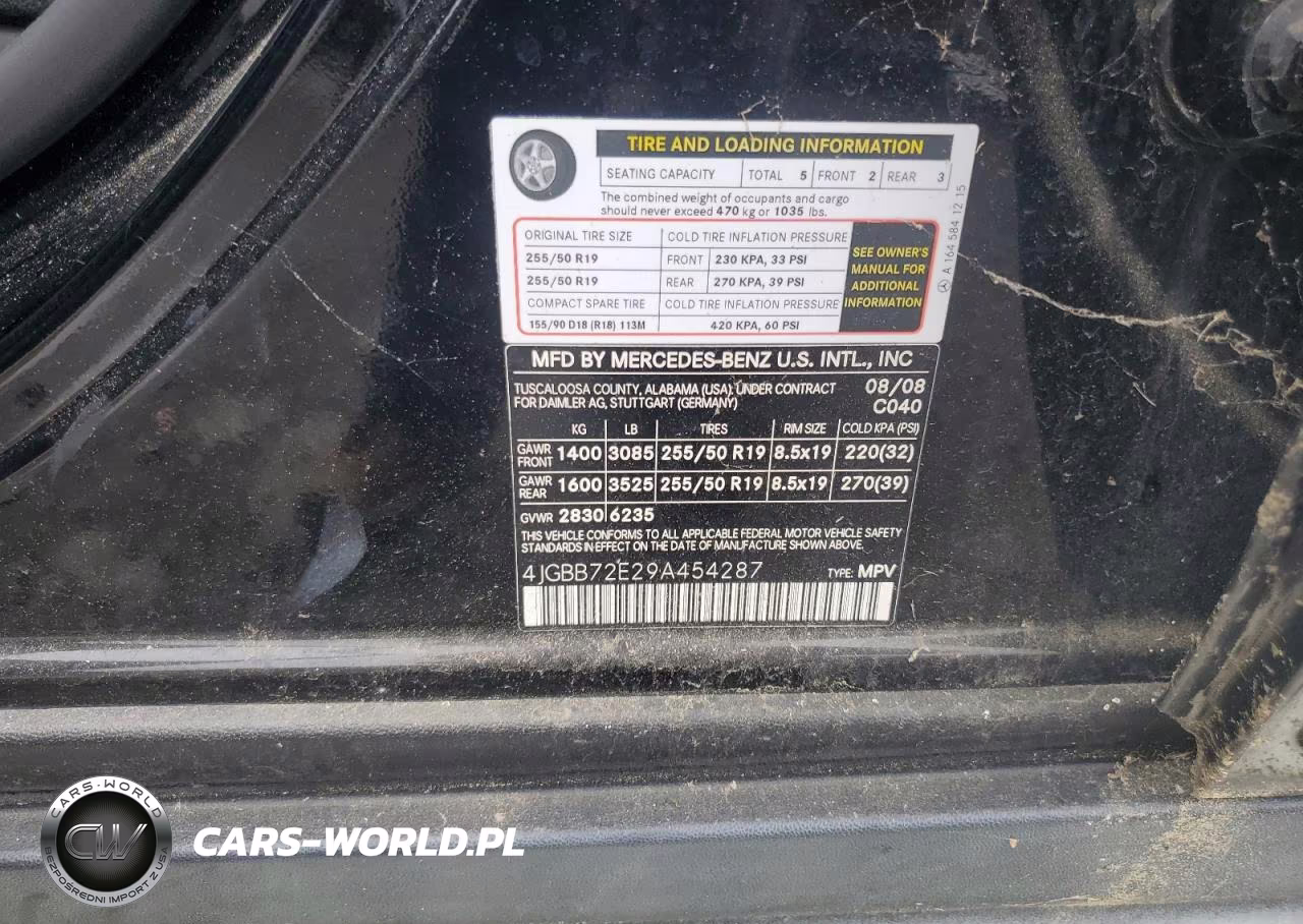 2009 Mercedes-Benz Ml 550 VIN:4JGBB72E29A454287 - 13