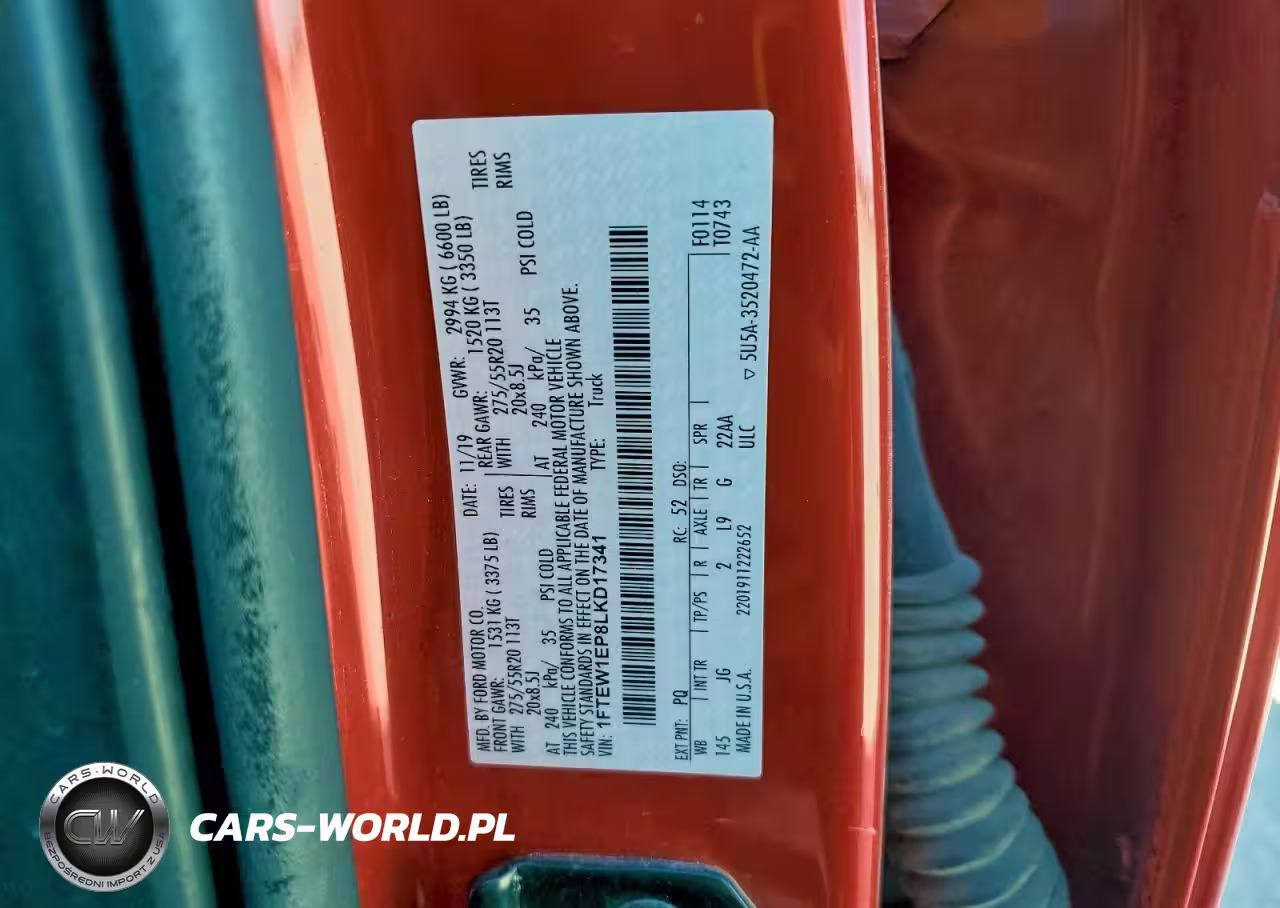 2020 Ford F150 Supercrew VIN:1FTEW1EP8LKD17341 - 13