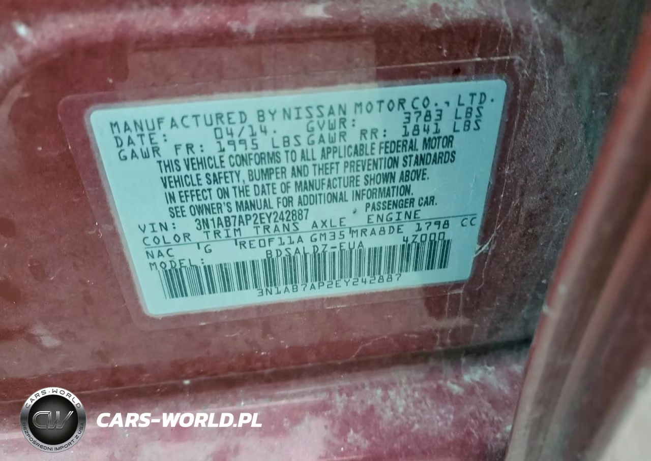 2014 Nissan Sentra Sv VIN:3N1AB7AP2EY242887 - 13