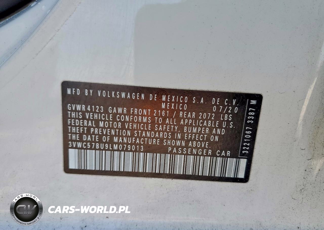 2020 Volkswagen Jetta S VIN:3VWC57BU9LM079013 - 12