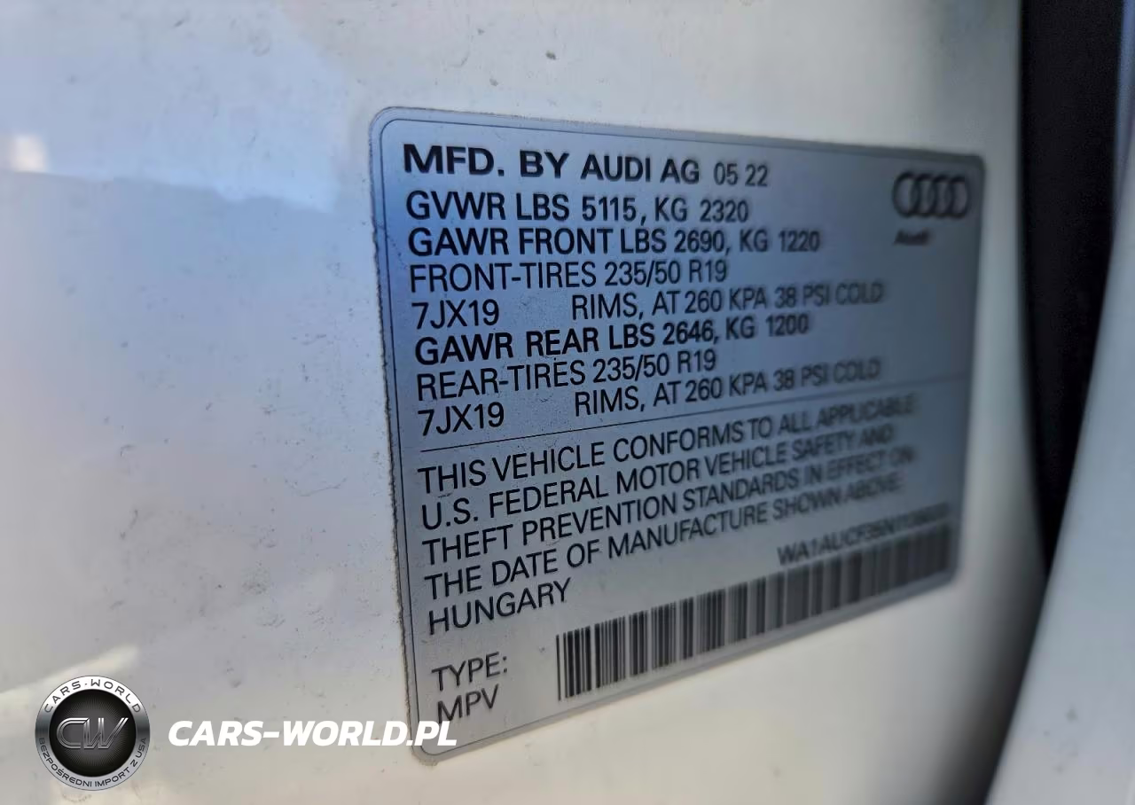 2022 Audi Q3 Premium 40 VIN:WA1AUCF35N1136020 - 13