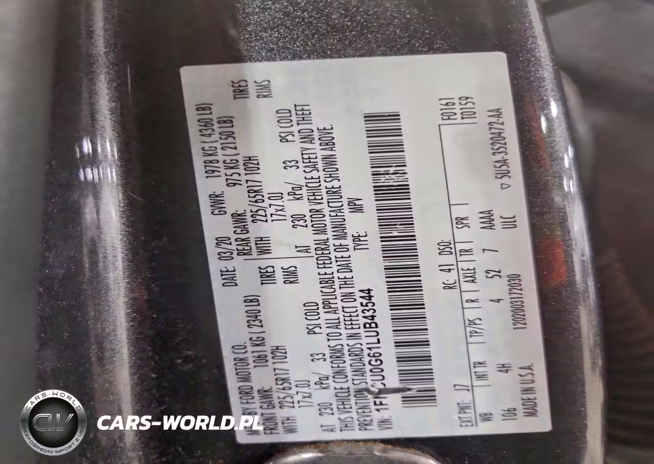 2020 Ford Escape Se VIN:1FMCU0G61LUB43544 - 13