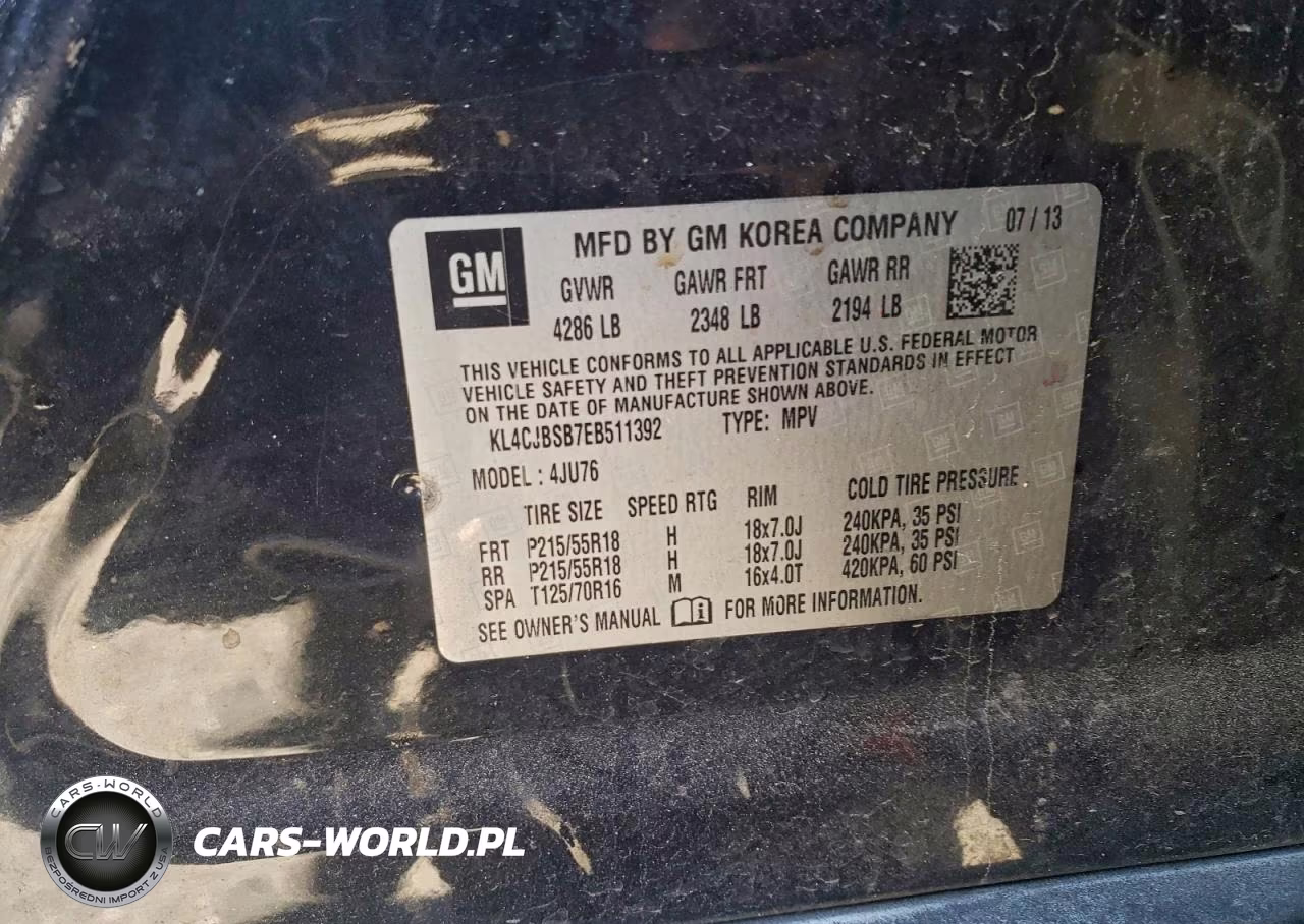 2014 Buick Encore Convenience VIN:KL4CJBSB7EB511392 - 13