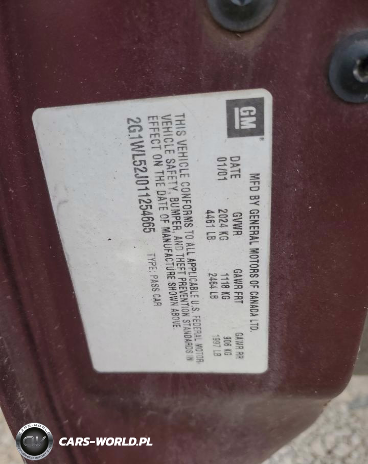 2001 Chevrolet Lumina VIN:2G1WL52J011254665 - 12