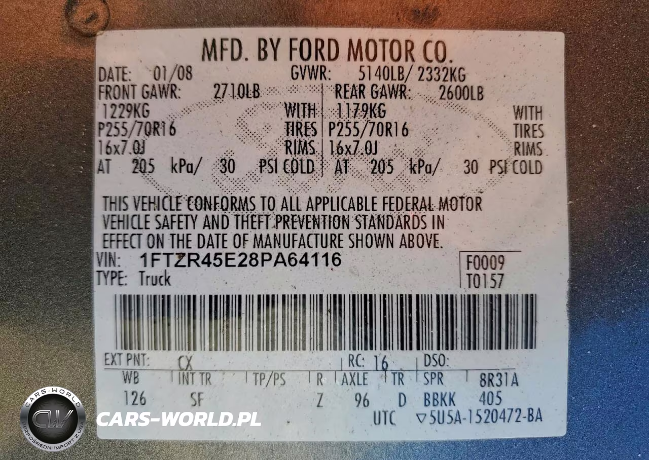 2008 Ford Ranger Super Cab VIN:1FTZR45E28PA64116 - 12