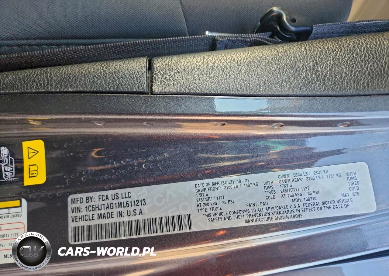 2021 Jeep Gladiator Sport VIN:1C6HJTAG1ML611213 - 12