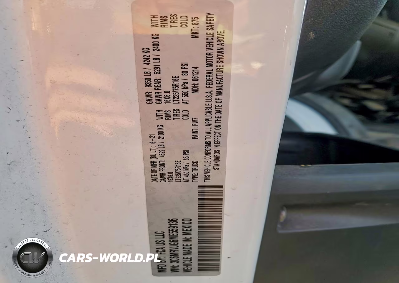 2021 Ram Promaster 3500 3500 High VIN:3C6MRVJG6ME559136 - 13