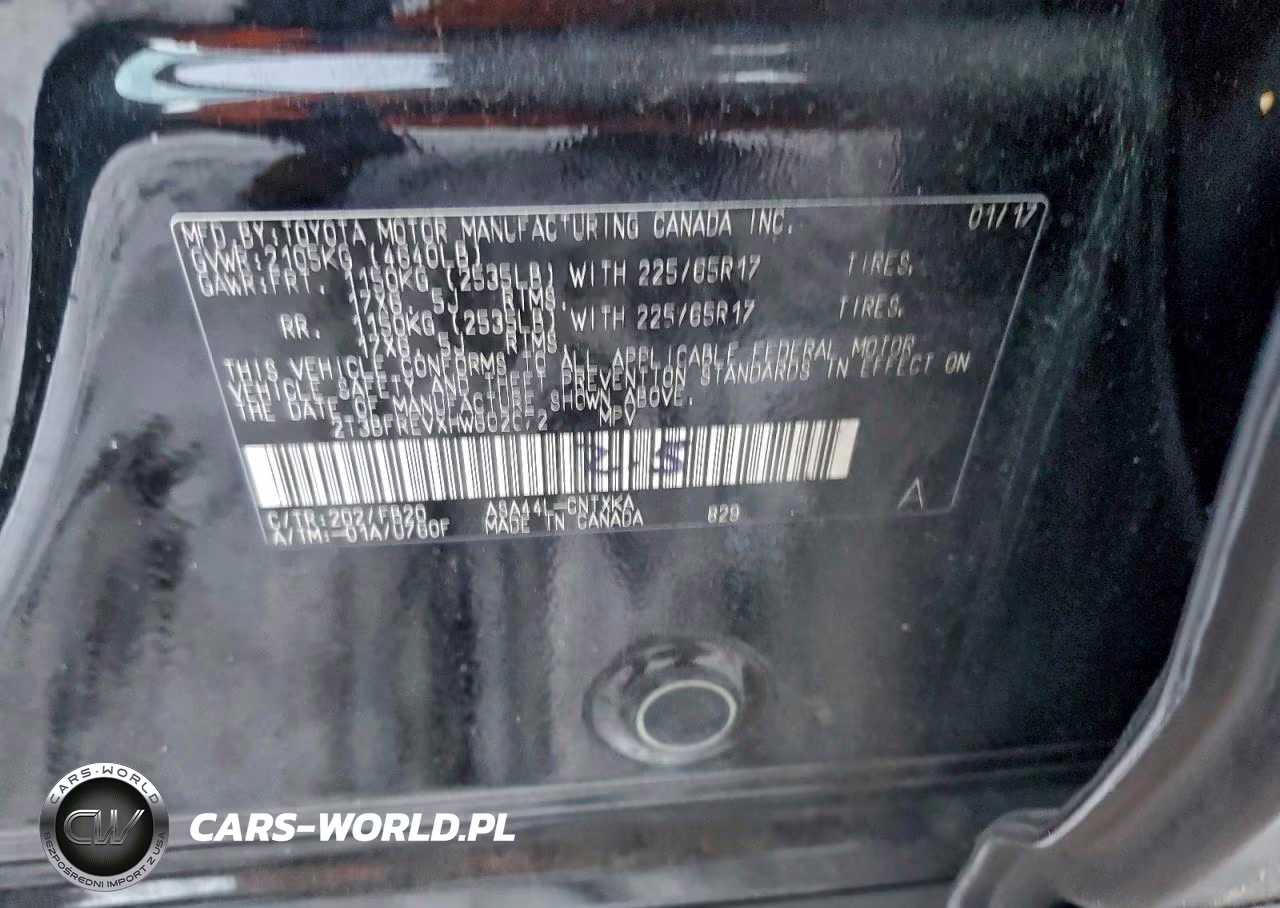 2017 Toyota Rav4 Le VIN:2T3BFREVXHW602072 - 13