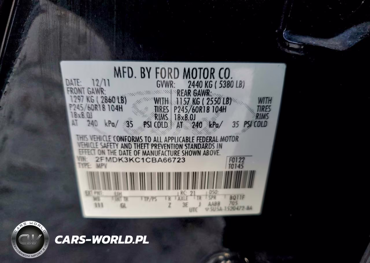 2012 Ford Edge Limited VIN:2FMDK3KC1CBA66723 - 12