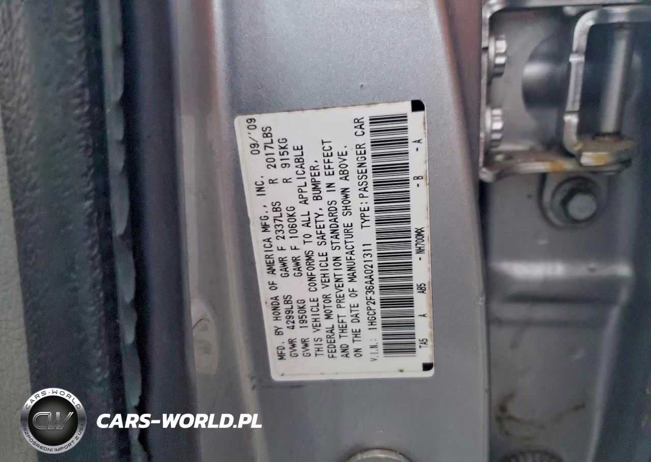 2010 Honda Accord Lx VIN:1HGCP2F36AA021311 - 12