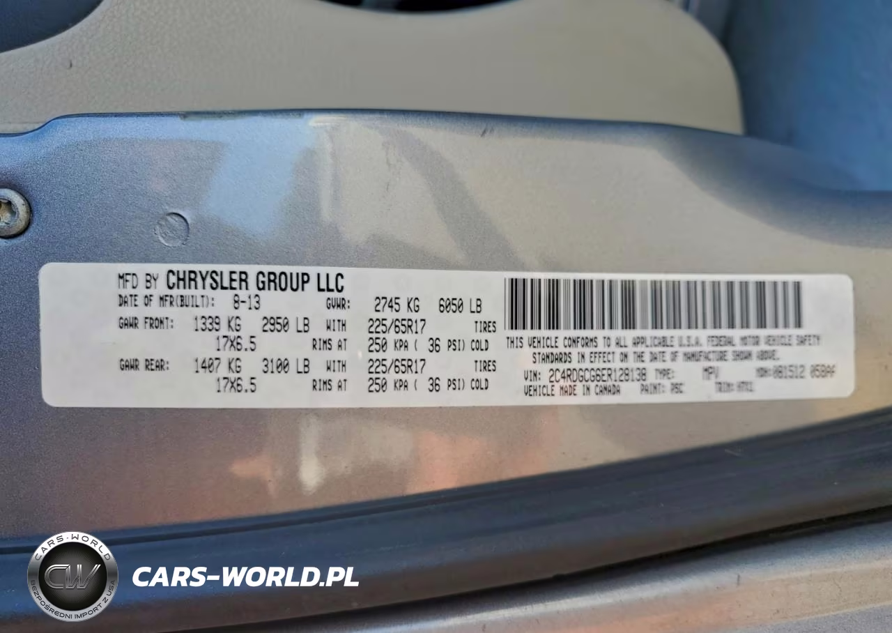 2014 Dodge Grand Caravan Sxt VIN:2C4RDGCG6ER128138 - 14