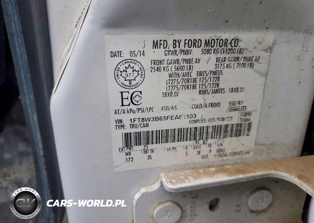 2015 Ford F350 Super Duty VIN:1FT8W3B65FEA61103 - 13