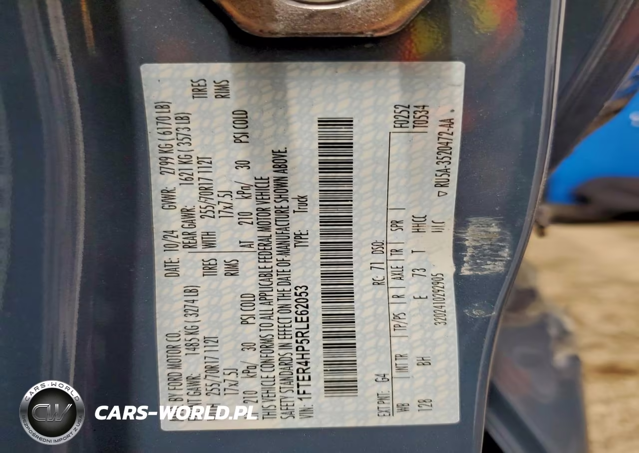 2024 Ford Ranger Xlt VIN:1FTER4HP5RLE62053 - 12