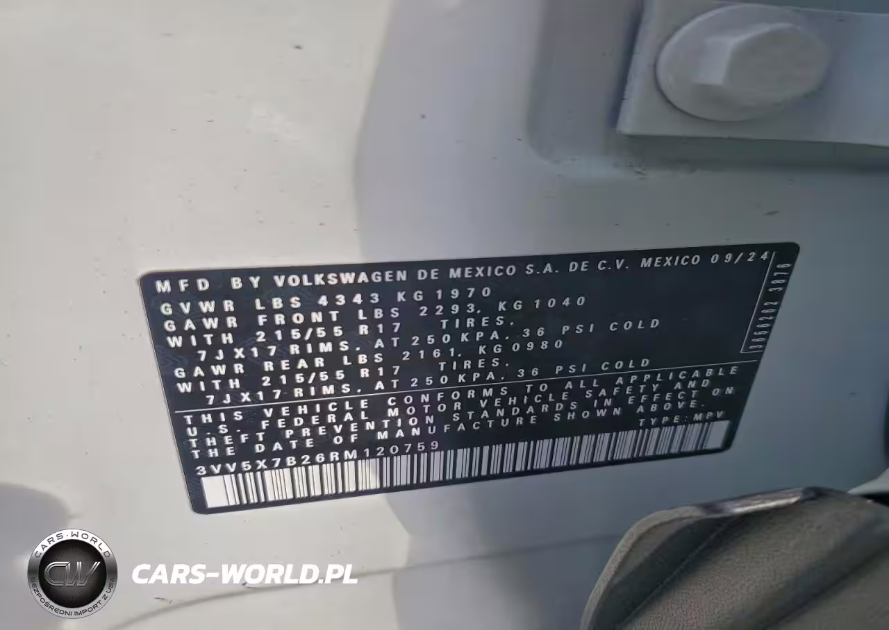 2024 Volkswagen Taos S VIN:3VV5X7B26RM120759 - 13