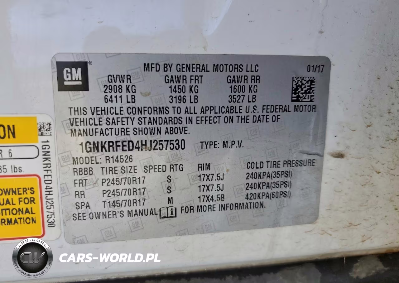 2017 Chevrolet Traverse Ls VIN:1GNKRFED4HJ257530 - 13