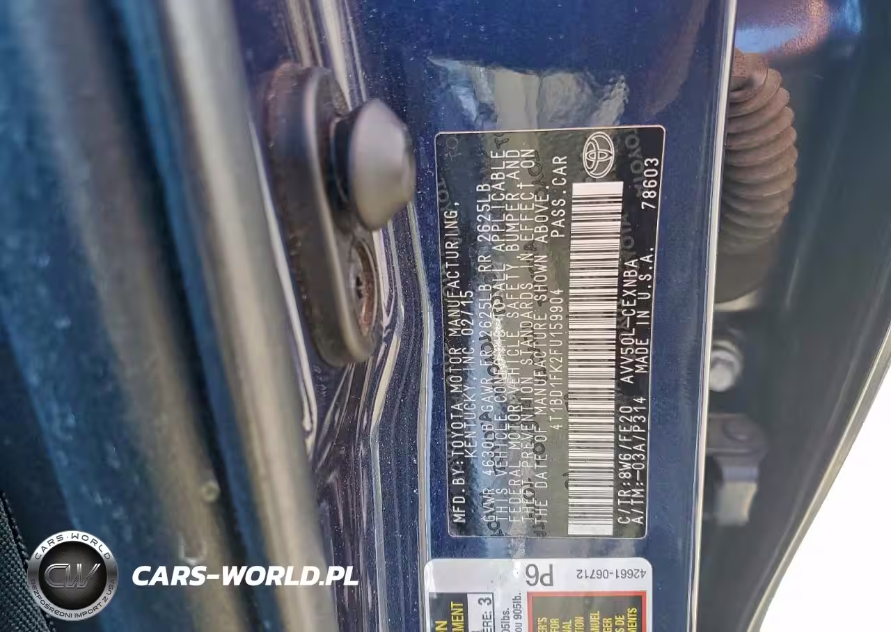2015 Toyota Camry Hybrid VIN:4T1BD1FK2FU159904 - 12