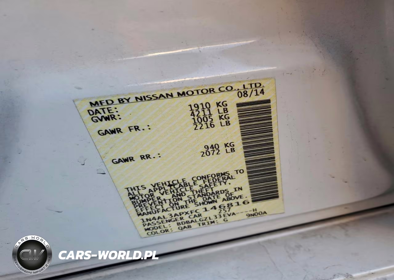 2015 Nissan Altima 2.5 VIN:1N4AL3APXFC146816 - 12