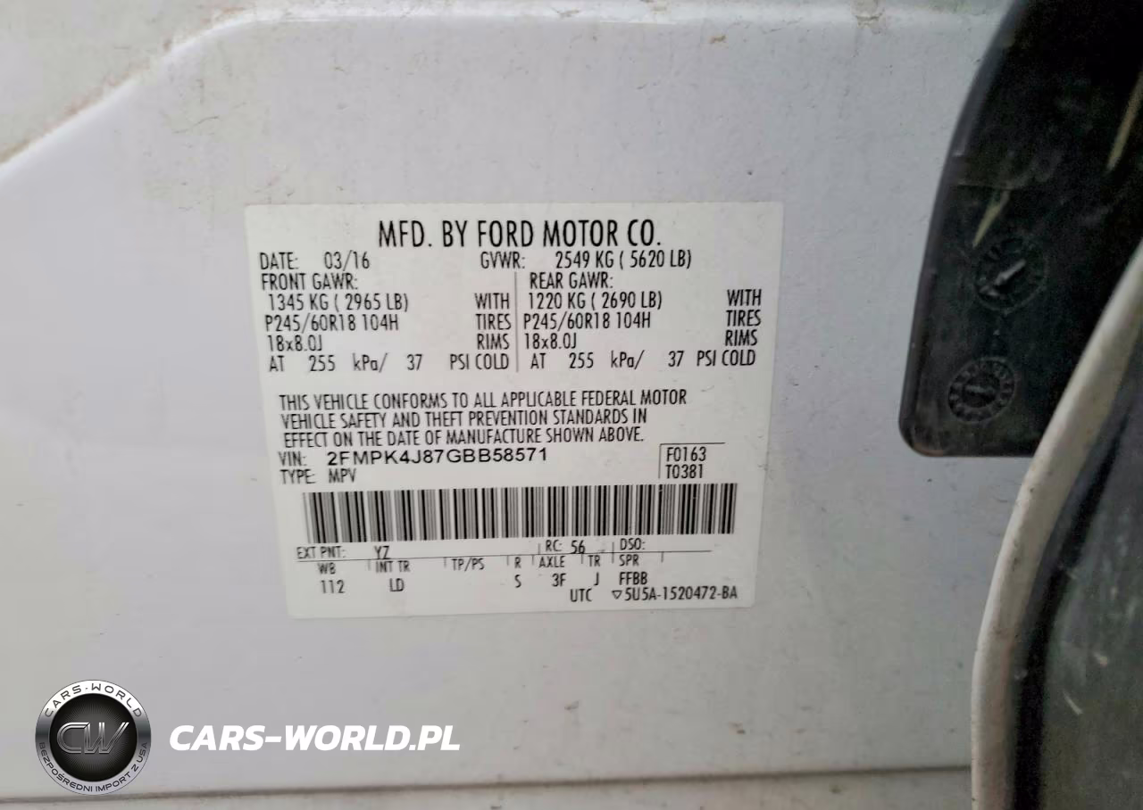 2016 Ford Edge Sel VIN:2FMPK4J87GBB58571 - 13
