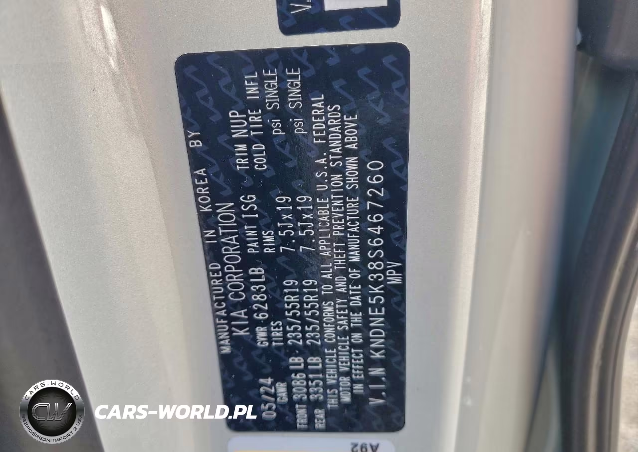 2025 Kia Carnival Sx VIN:KNDNE5K38S6467260 - 14