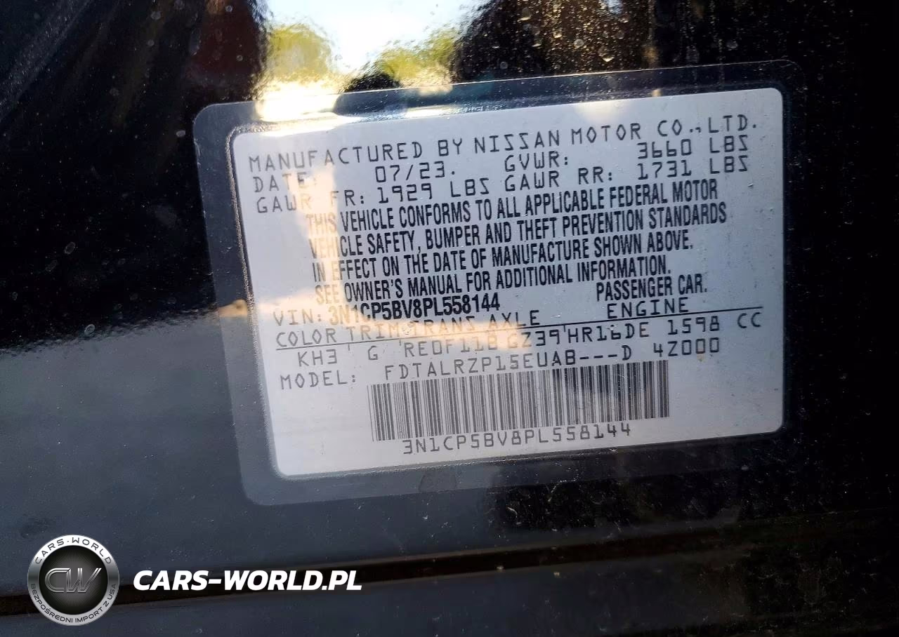 2023 Nissan Kicks S VIN:3N1CP5BV8PL558144 - 13