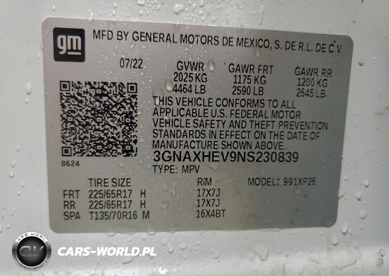 2022 Chevrolet Equinox Ls VIN:3GNAXHEV9NS230839 - 13