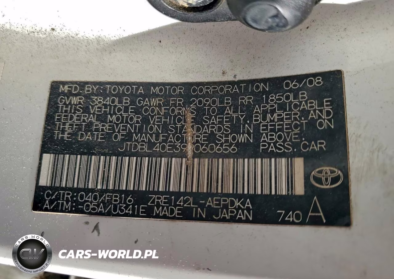 2009 Toyota Corolla Base VIN:JTDBL40E399060656 - 12