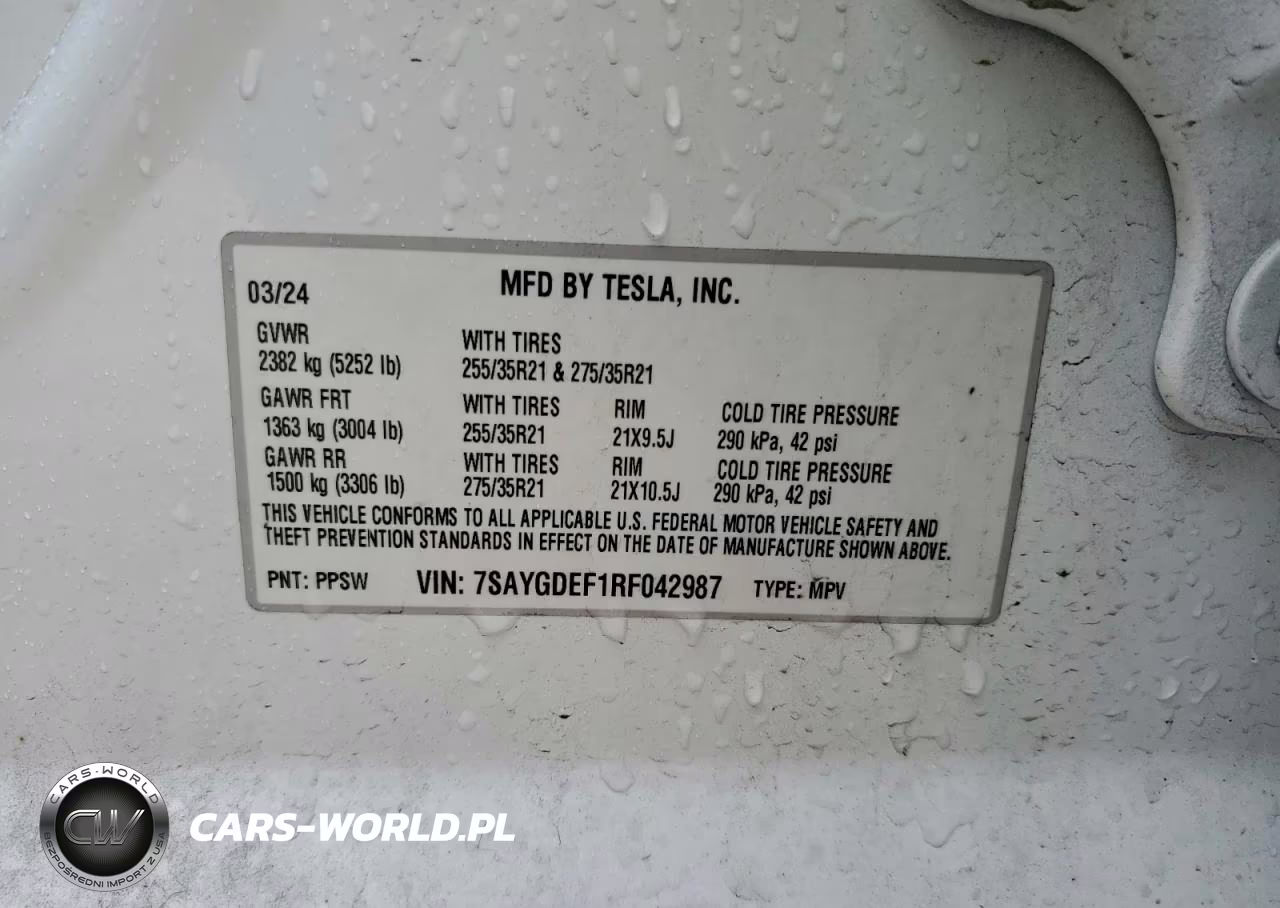 2024 Tesla Model Y VIN:7SAYGDEF1RF042987 - 12
