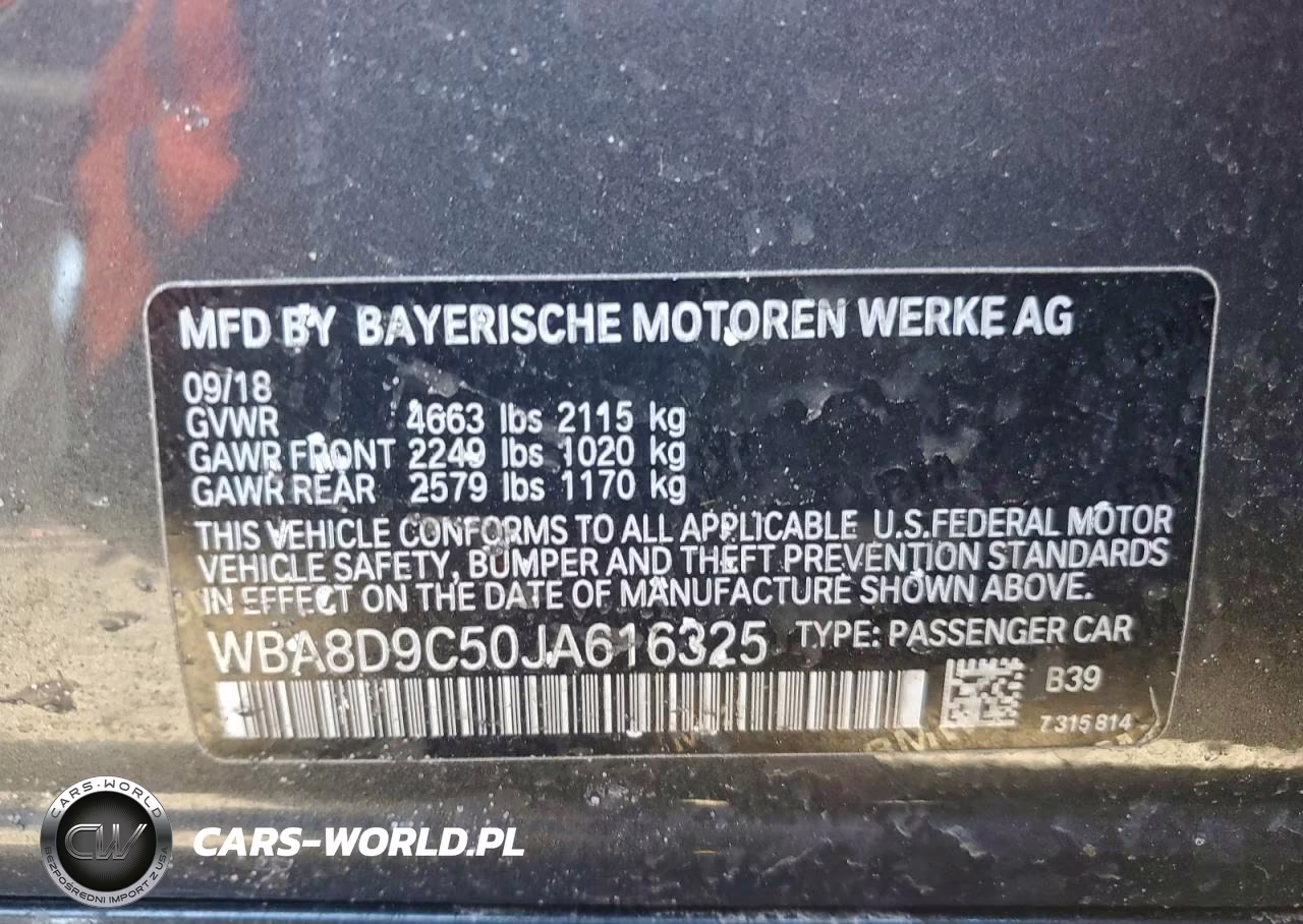 2018 BMW 330 Xi VIN:WBA8D9C50JA616325 - 12