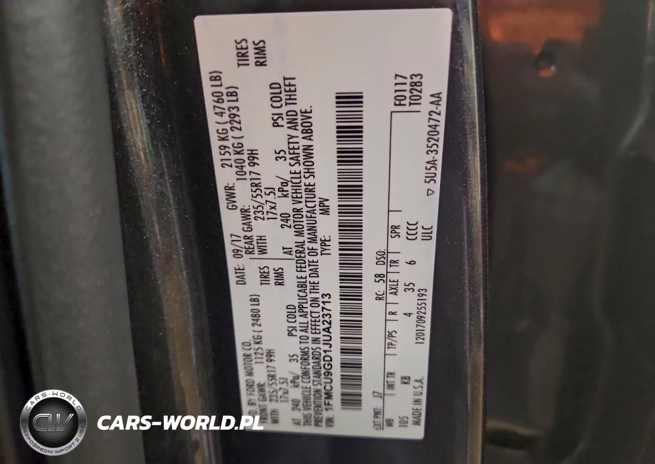 2018 Ford Escape Se VIN:1FMCU9GD1JUA23713 - 13