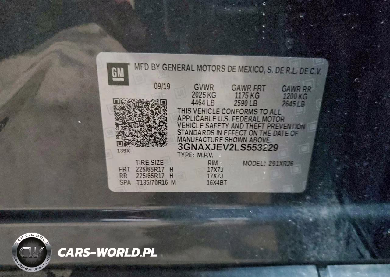 2020 Chevrolet Equinox Lt VIN:3GNAXJEV2LS553229 - 13