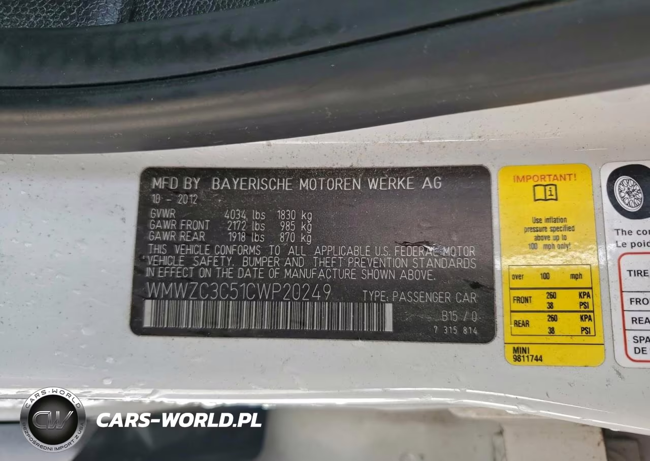 2012 Mini Cooper S Countryman VIN:WMWZC3C51CWP20249 - 12