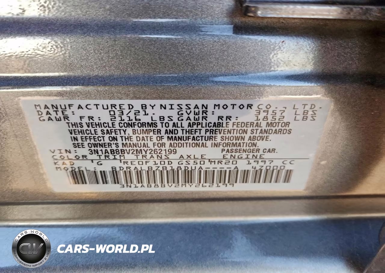 2021 Nissan Sentra S VIN:3N1AB8BV2MY262199 - 12