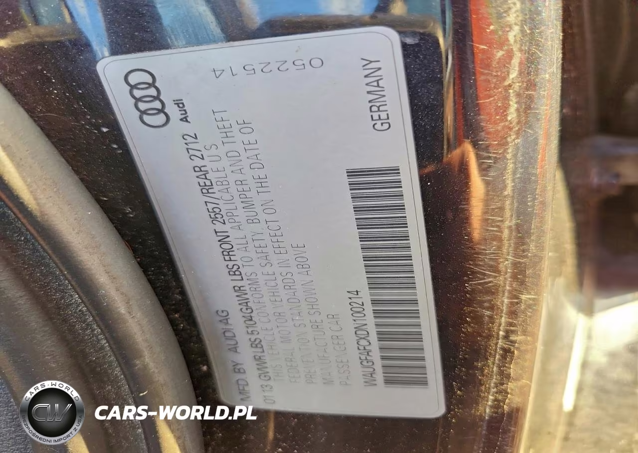 2013 Audi A6 Premium Plus VIN:WAUGFAFCXDN100214 - 12