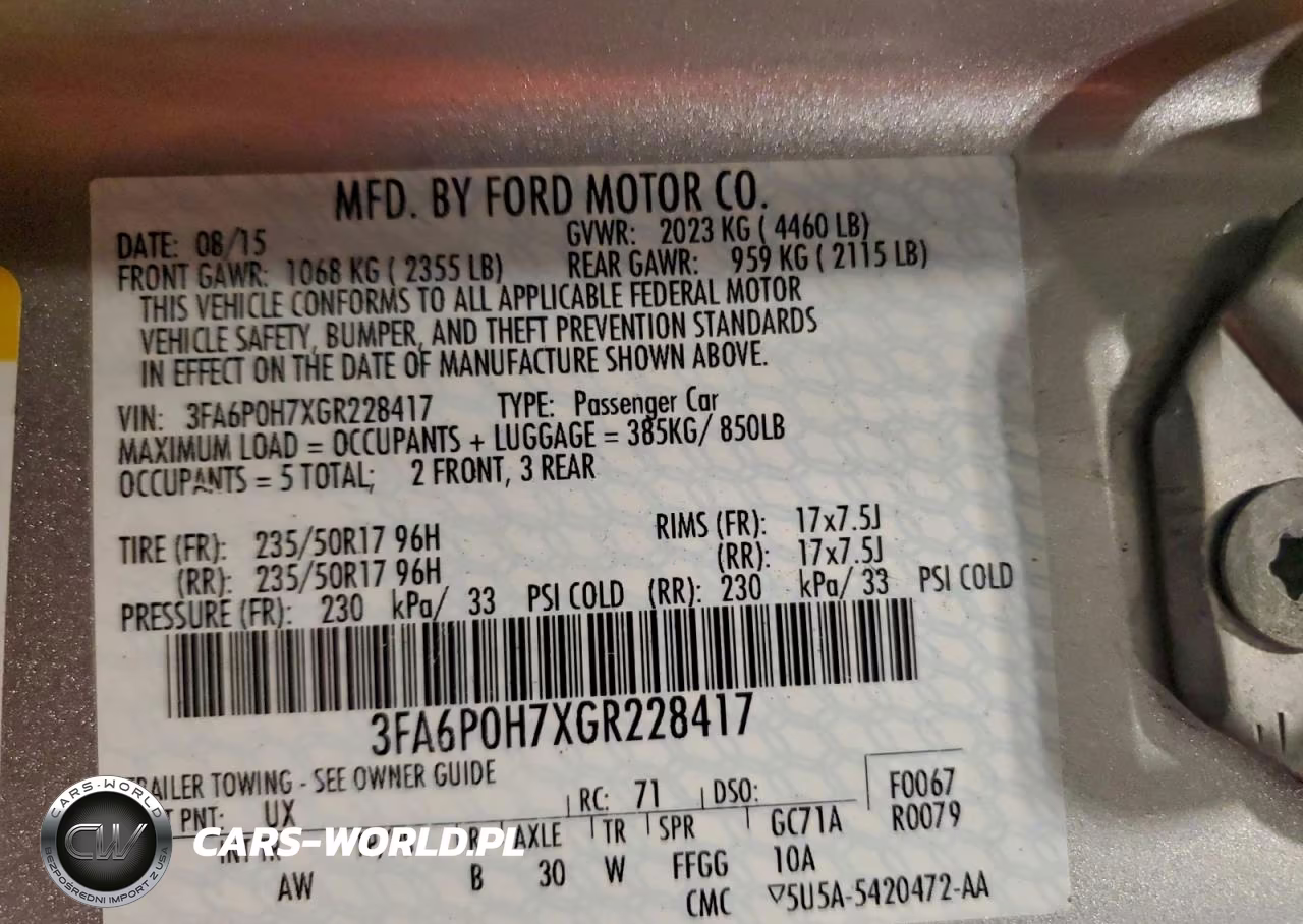 2016 Ford Fusion Se VIN:3FA6P0H7XGR228417 - 12