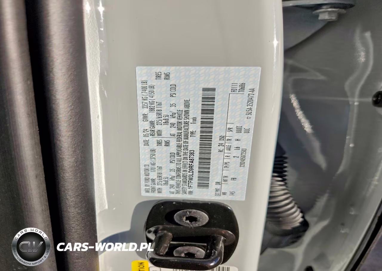 2024 Ford F150 Xlt VIN:1FTFW3LD9RFA87383 - 13