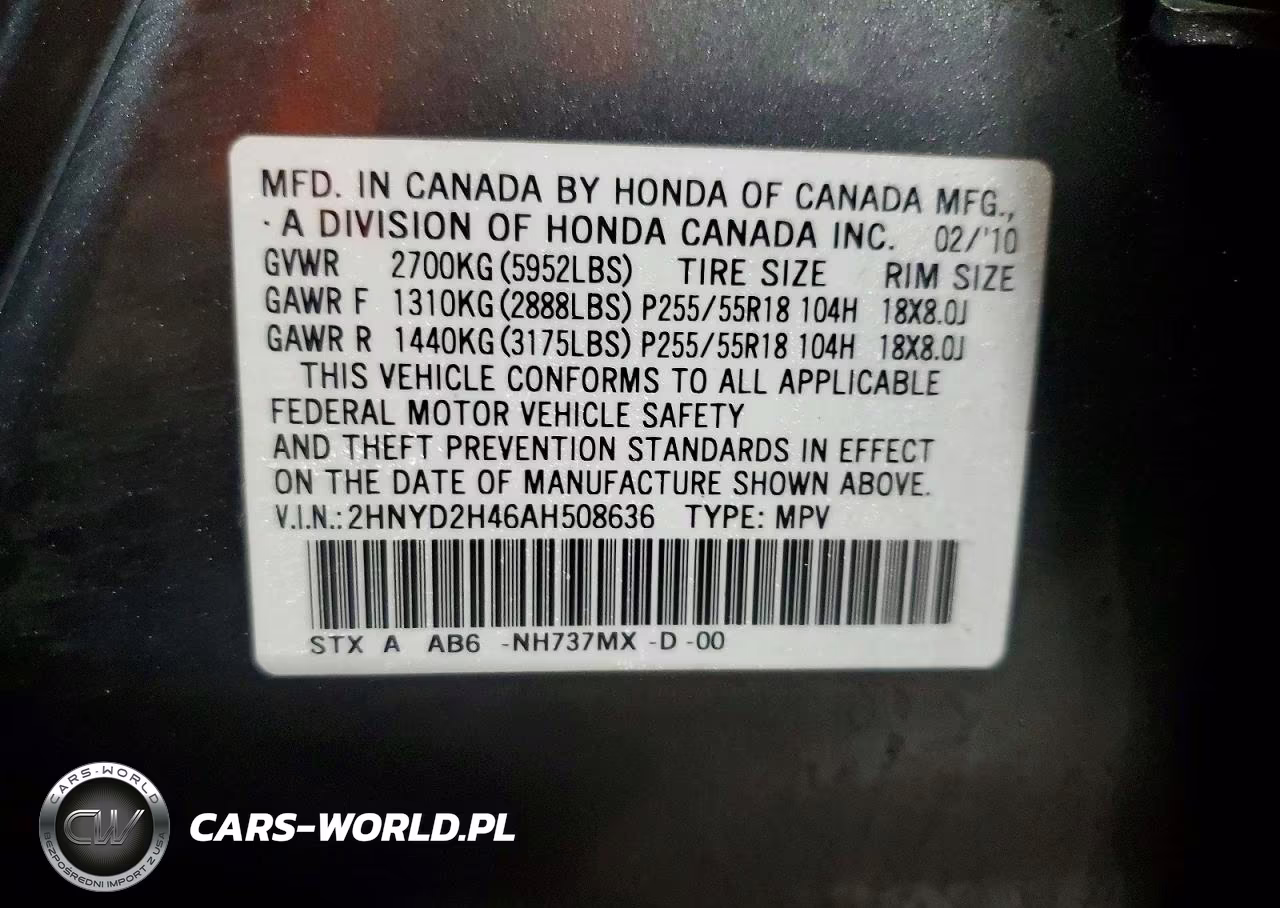 2010 Acura Mdx Technology VIN:2HNYD2H46AH508636 - 13