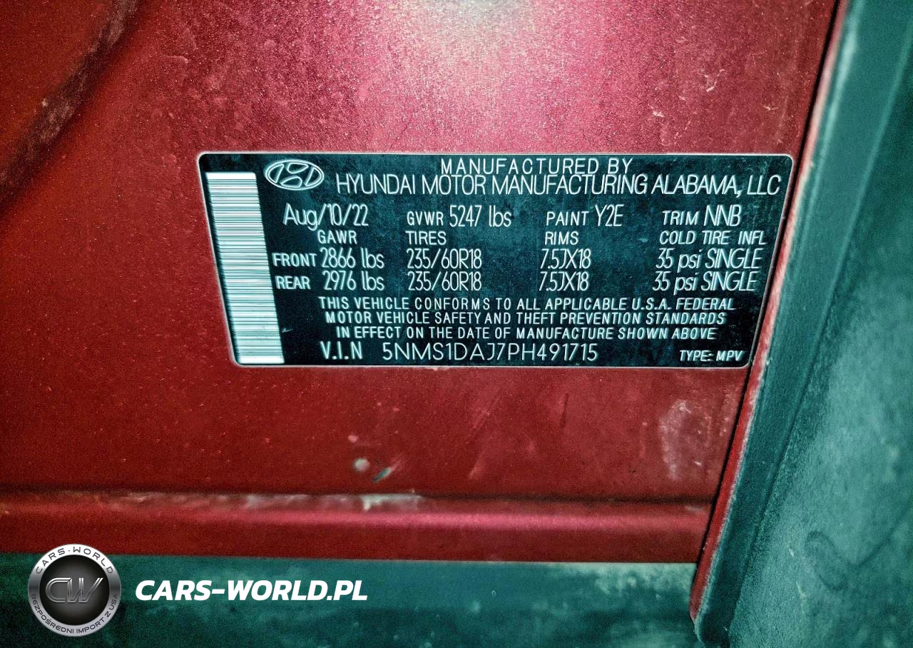 2023 Hyundai Santa Fe Se VIN:5NMS1DAJ7PH491715 - 13
