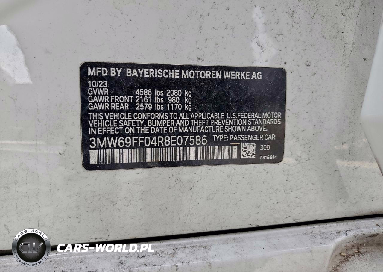 2024 BMW Motorrad 330I VIN:3MW69FF04R8E07586 - 13