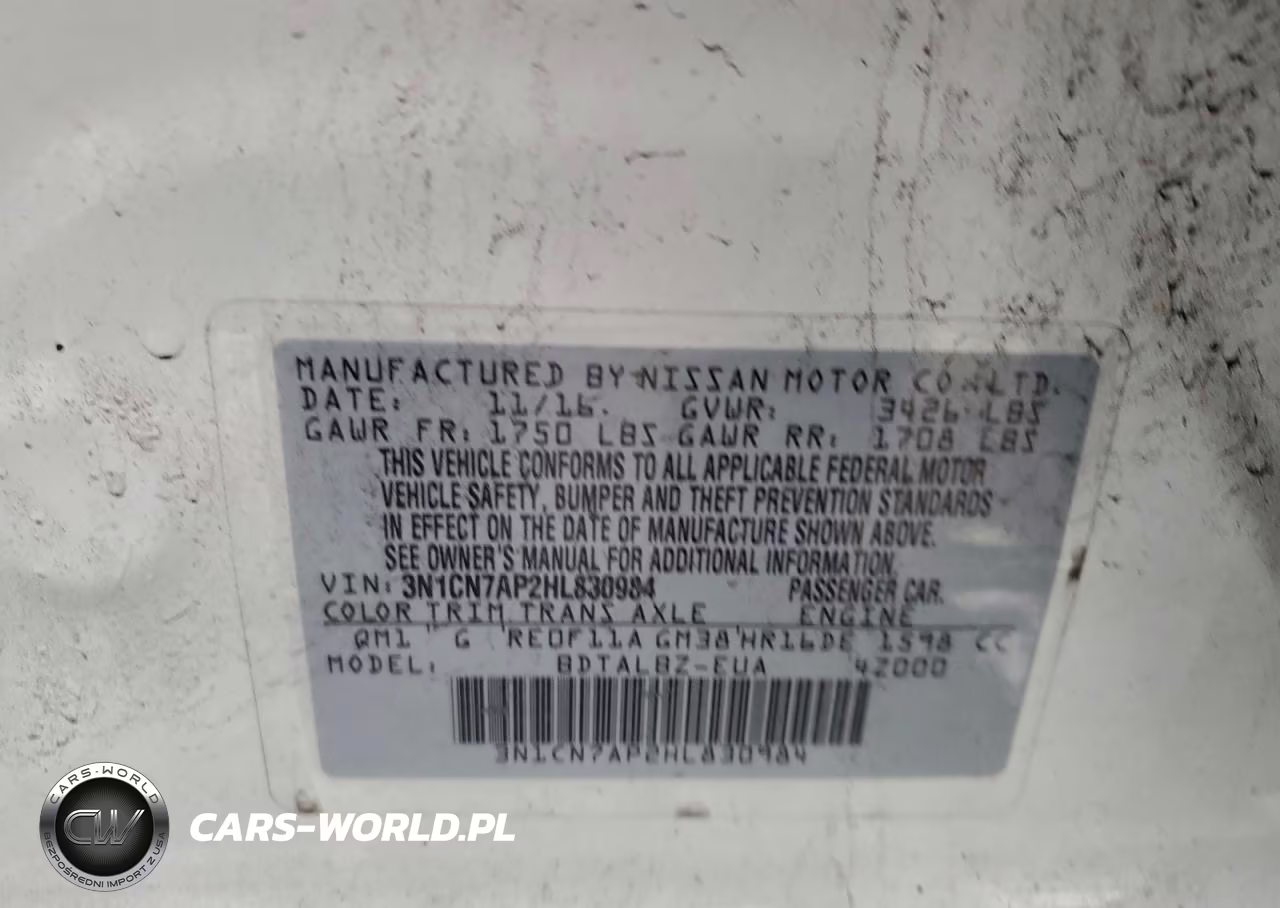 2017 Nissan Versa VIN:3N1CN7AP2HL830984 - 12