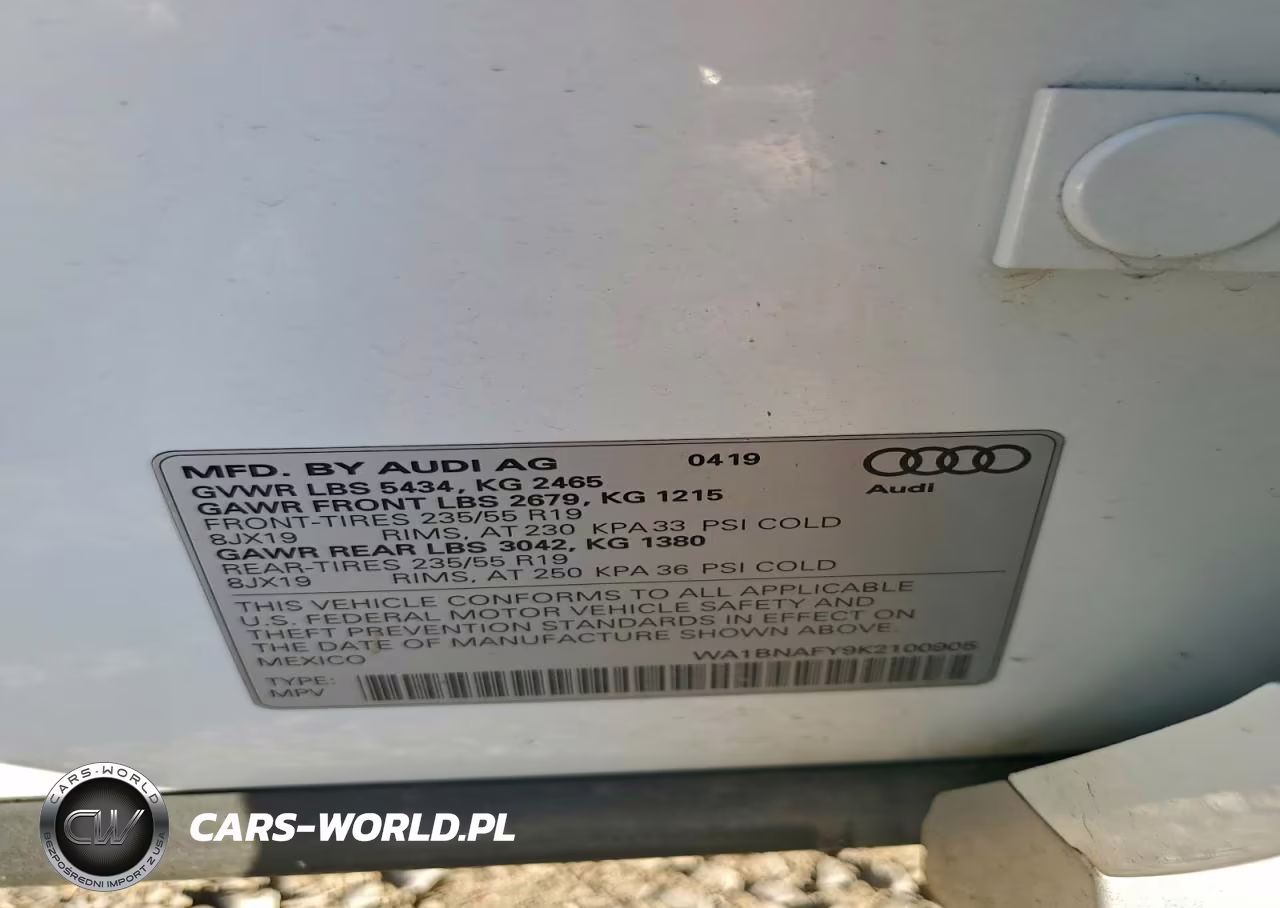 2019 Audi Q5 Premium Plus VIN:WA1BNAFY9K2100905 - 13
