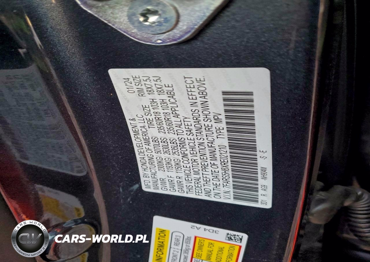 2024 Honda Cr-V Sport-L VIN:7FARS5H8XRE021210 - 13