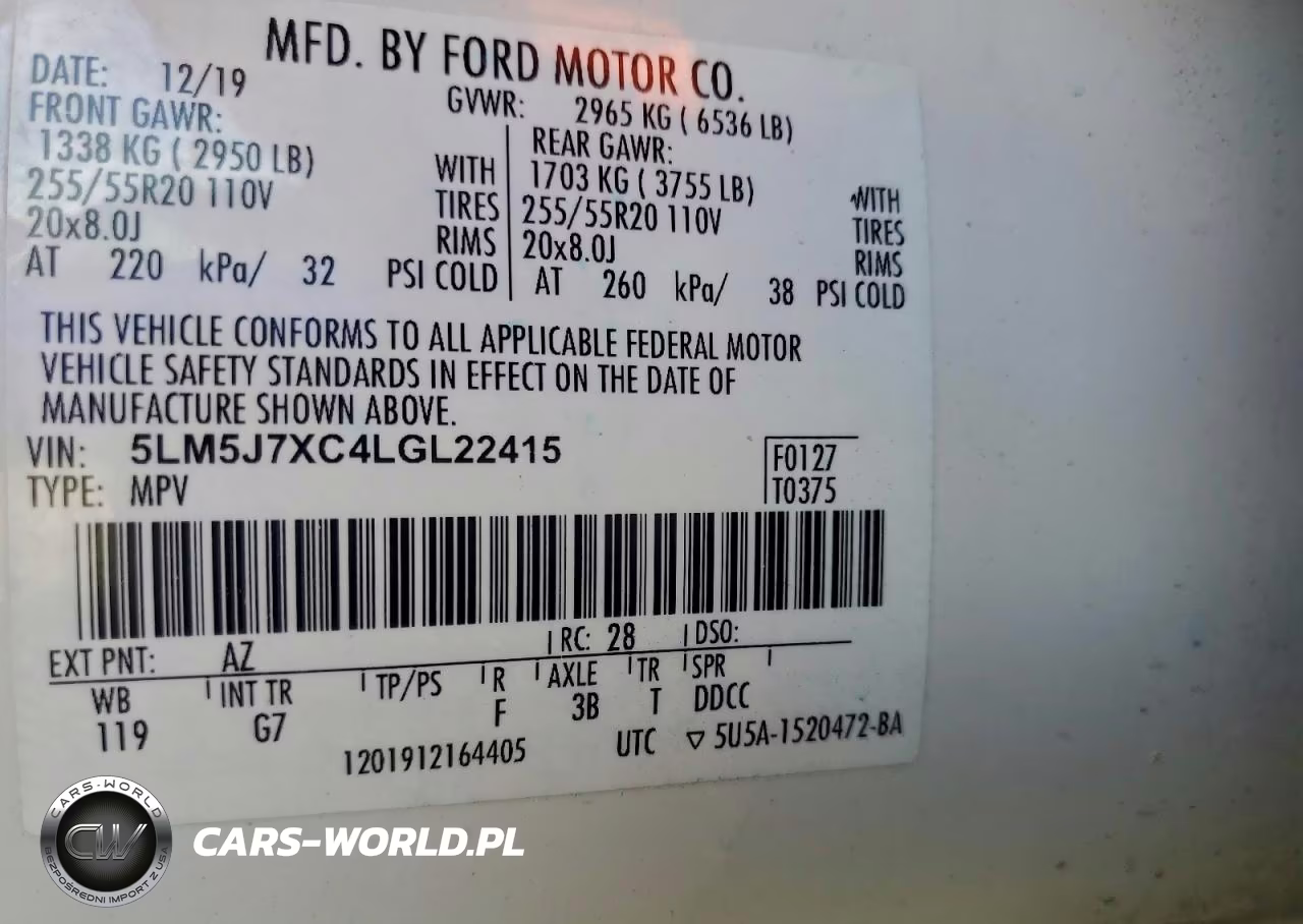 2020 Lincoln Aviator Reserve VIN:5LM5J7XC4LGL22415 - 14