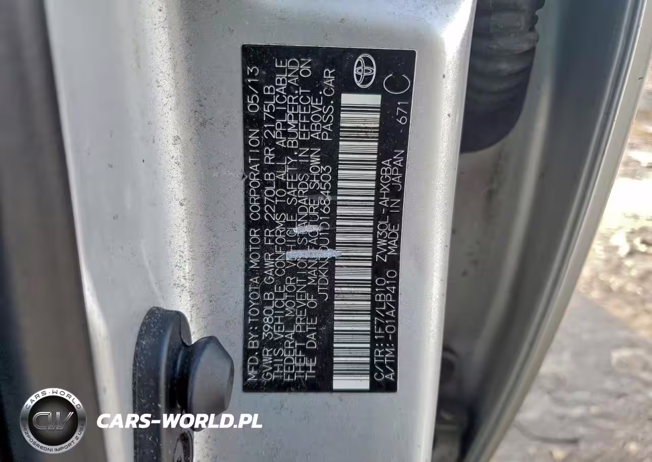 2013 Toyota Prius VIN:JTDKN3DU1D1684503 - 12