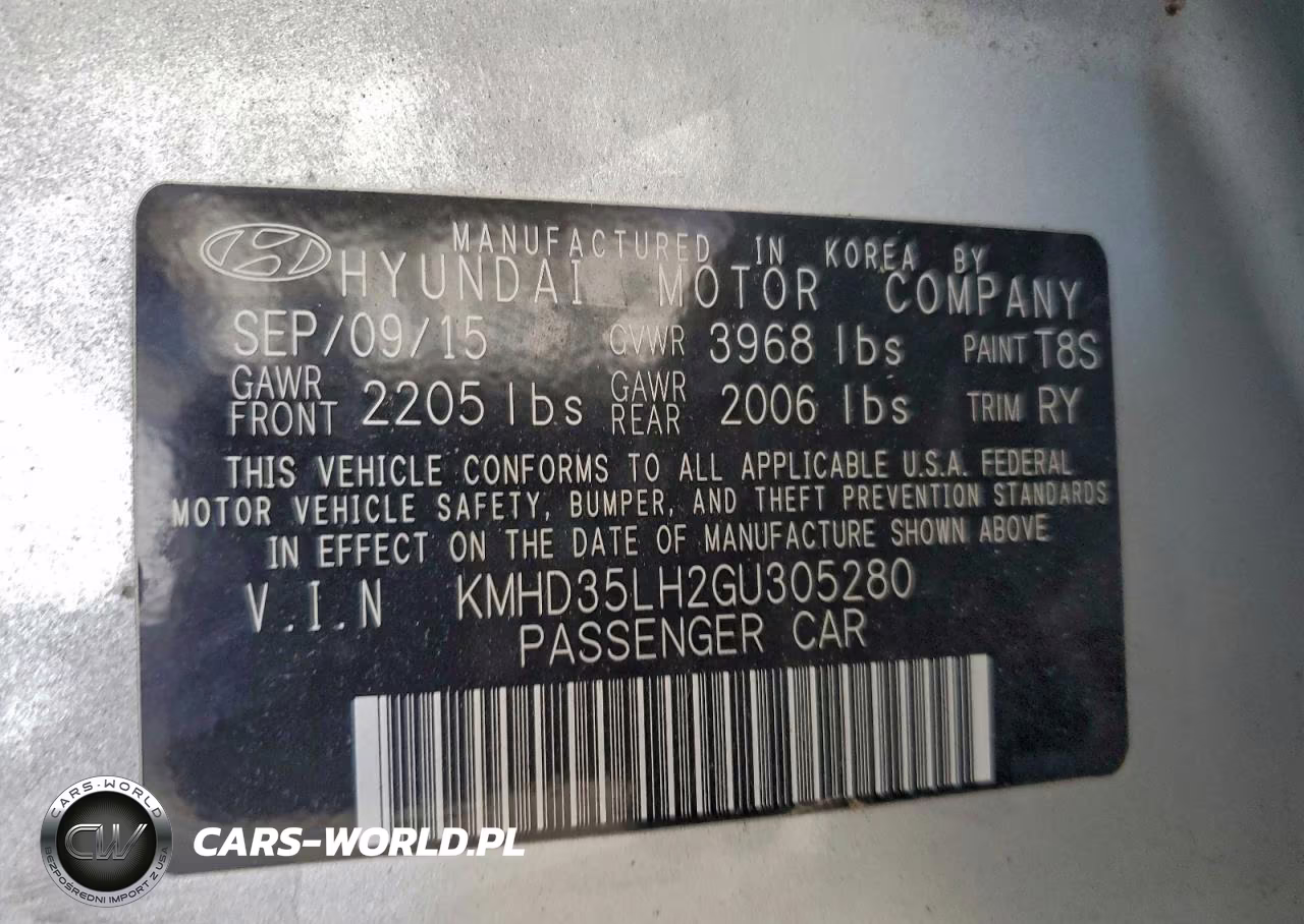 2016 Hyundai Elantra Gt VIN:KMHD35LH2GU305280 - 12
