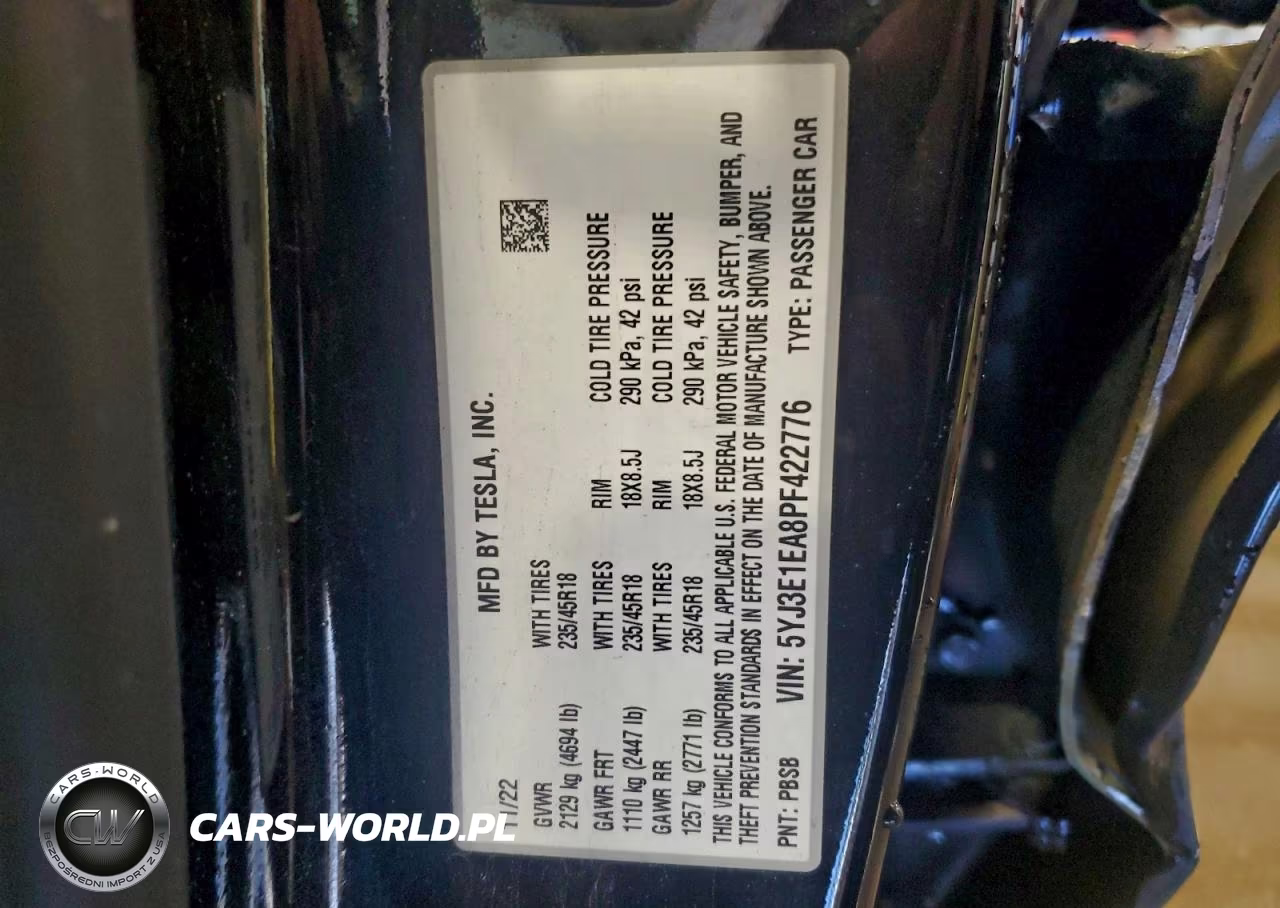 2023 Tesla Model 3 VIN:5YJ3E1EA8PF422776 - 12