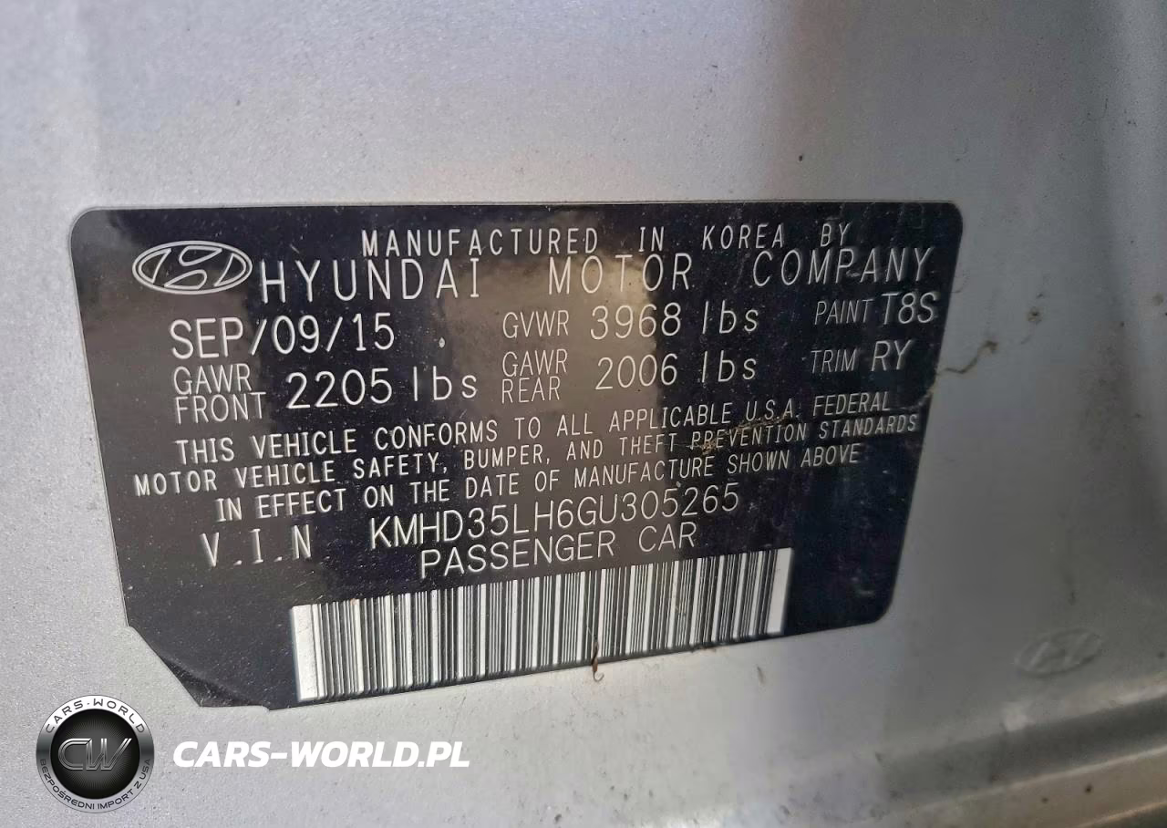 2016 Hyundai Elantra Gt VIN:KMHD35LH6GU305265 - 13