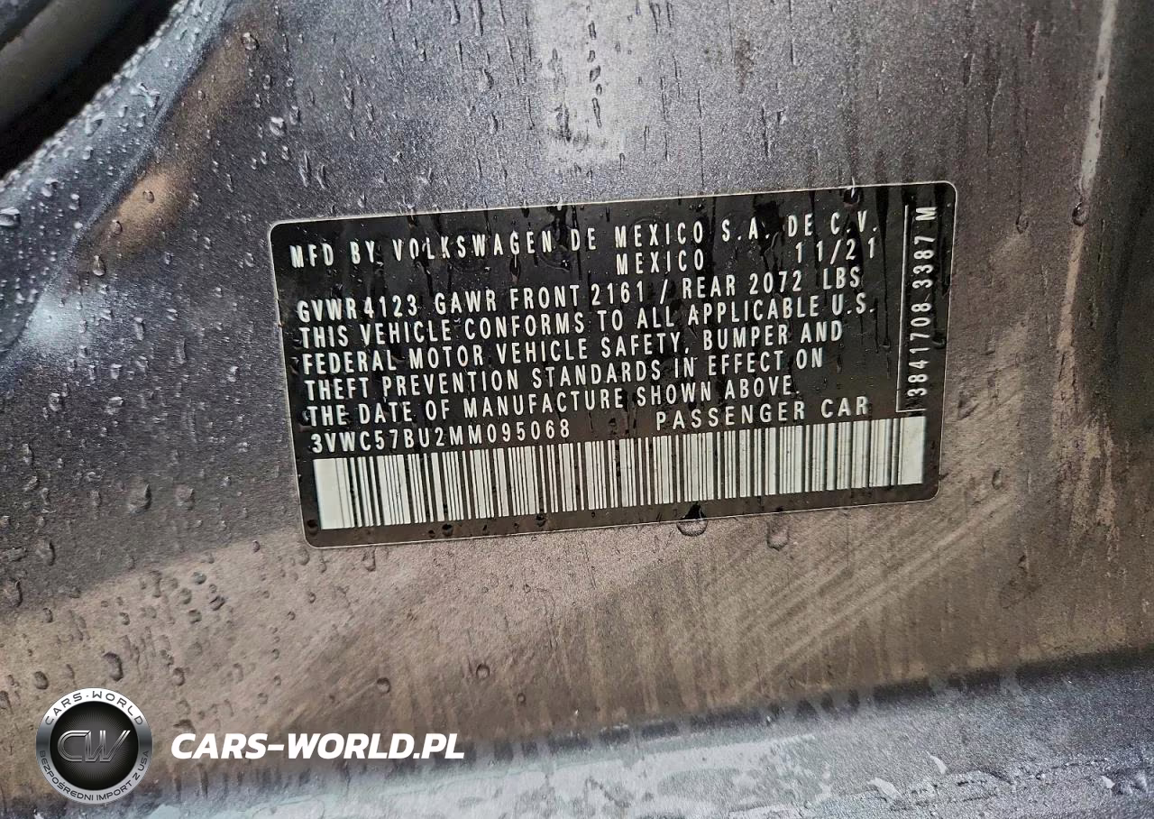 2021 Volkswagen Jetta S VIN:3VWC57BU2MM095068 - 12