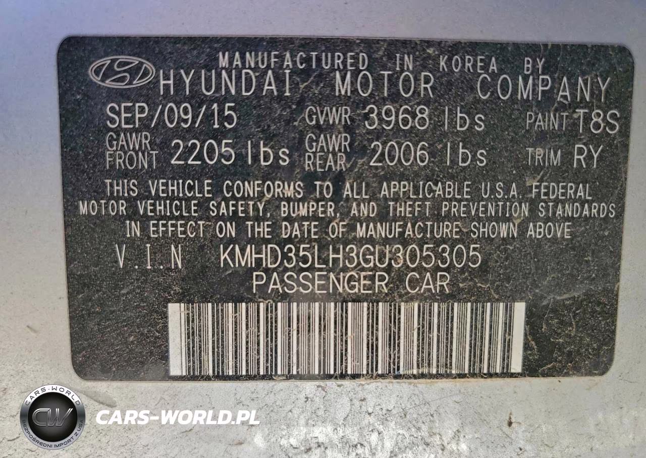 2016 Hyundai Elantra Gt VIN:KMHD35LH3GU305305 - 12