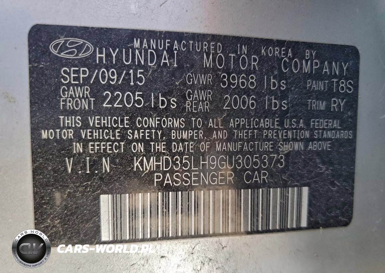 2016 Hyundai Elantra Gt VIN:KMHD35LH9GU305373 - 12